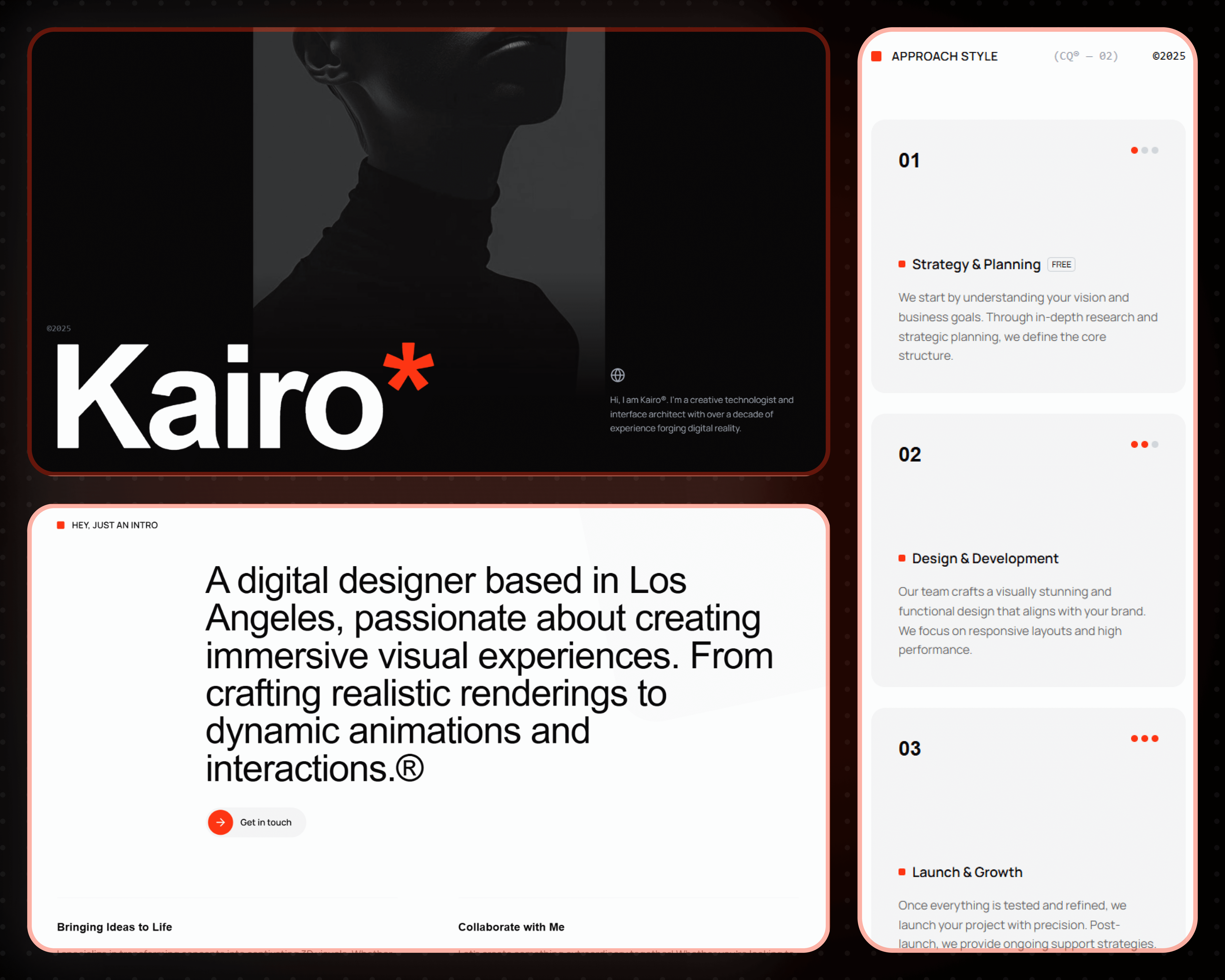 Creative portfolio template preview