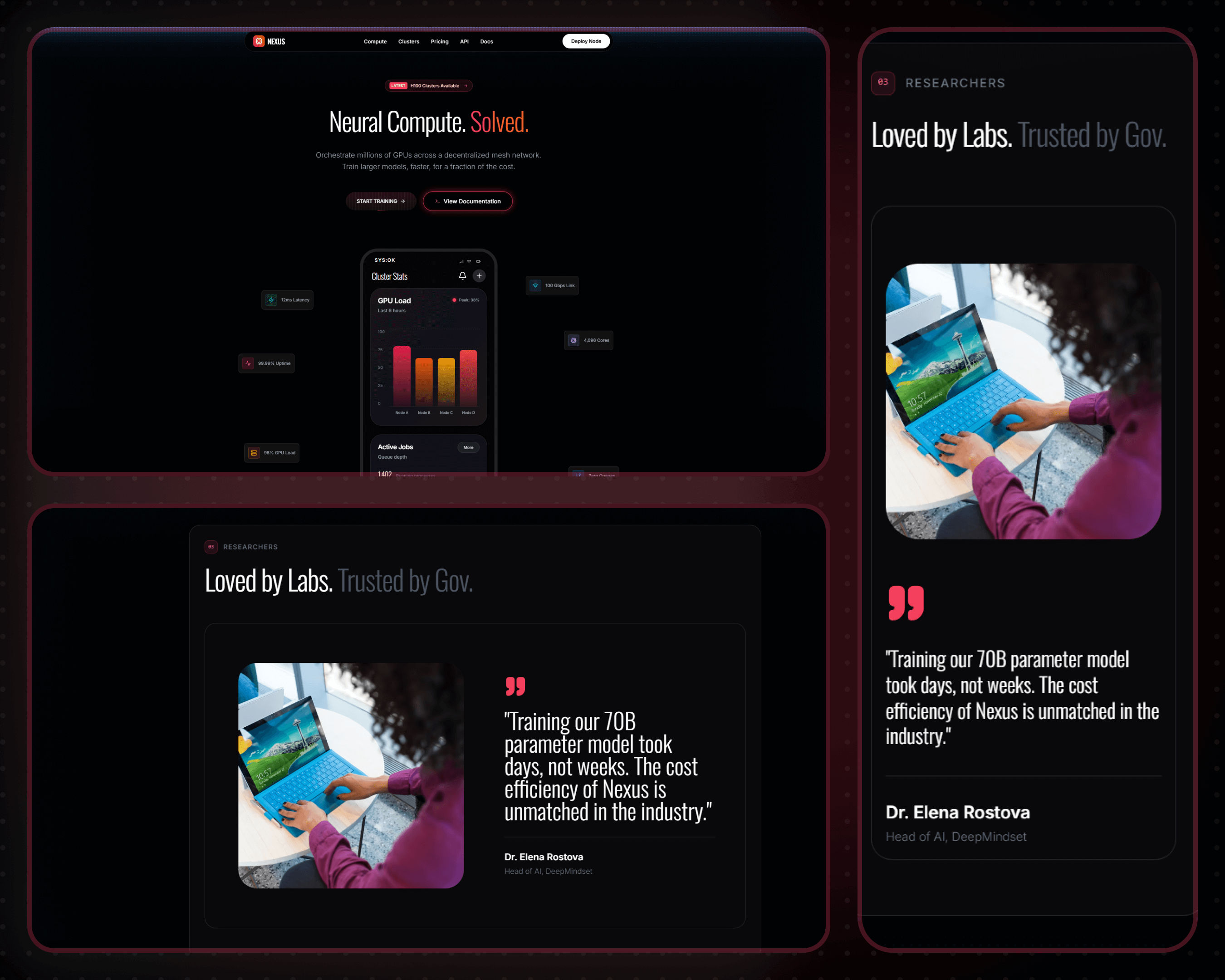 Ethereal app template preview
