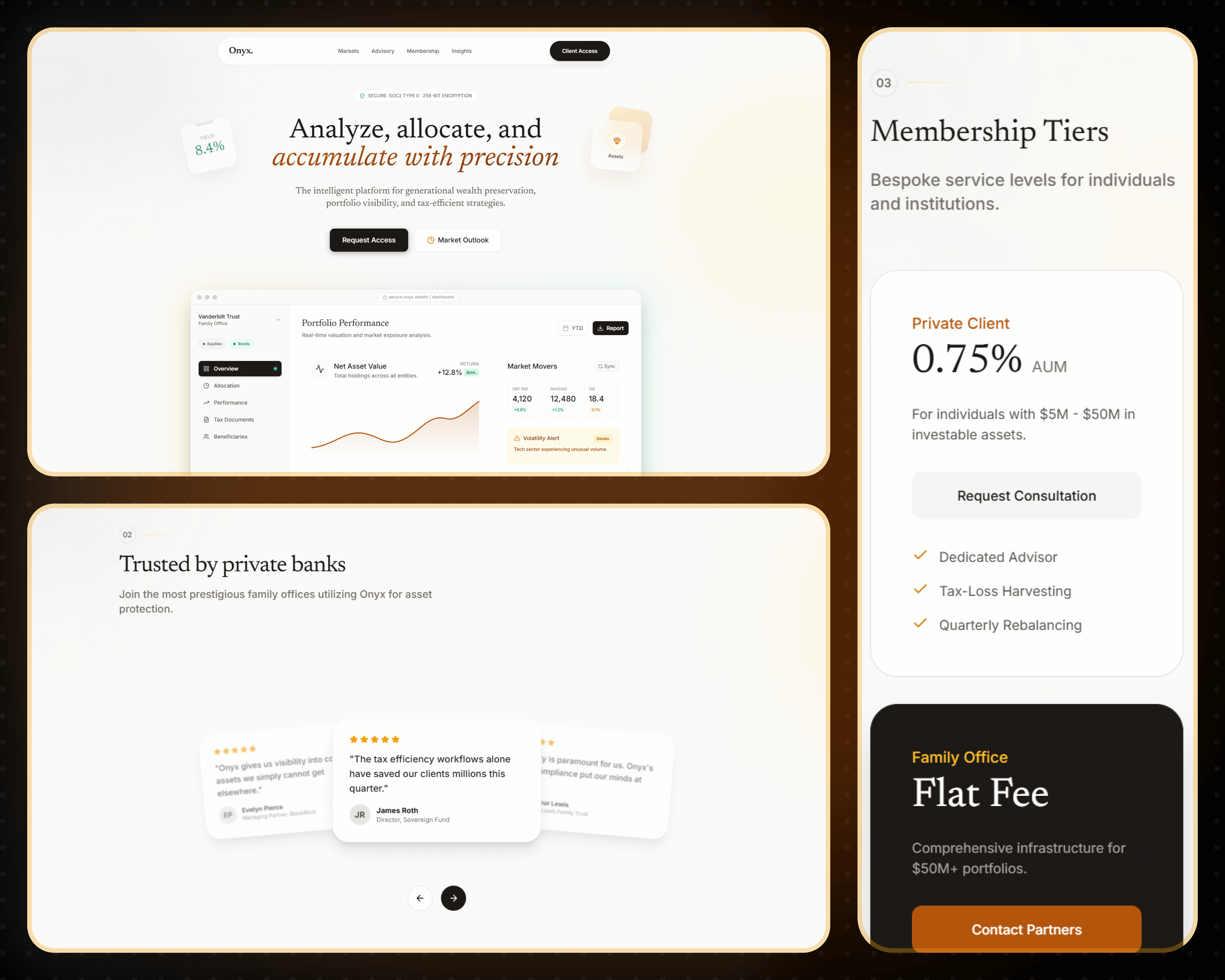 Legacy fintech template preview