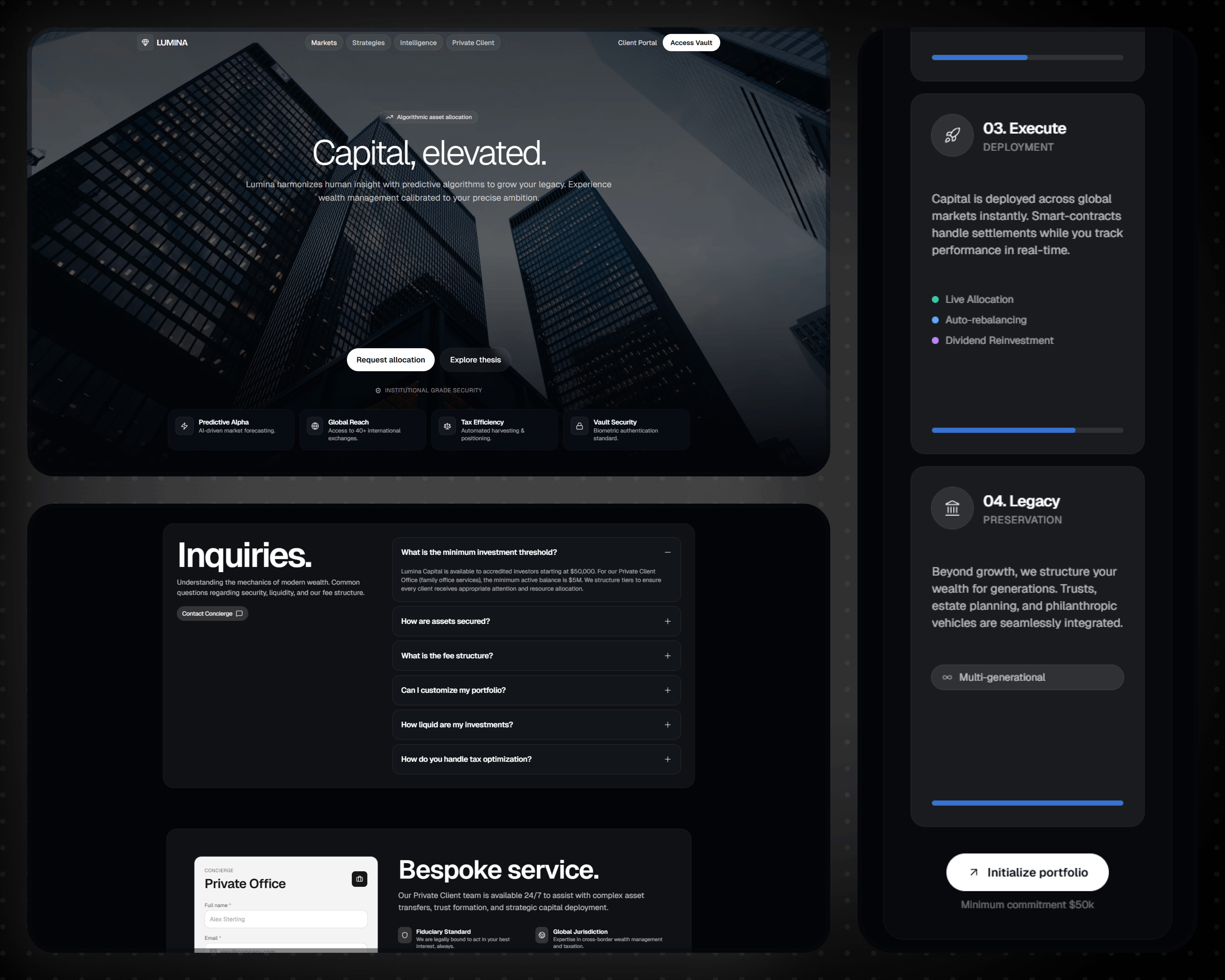 Neo-wealth template preview
