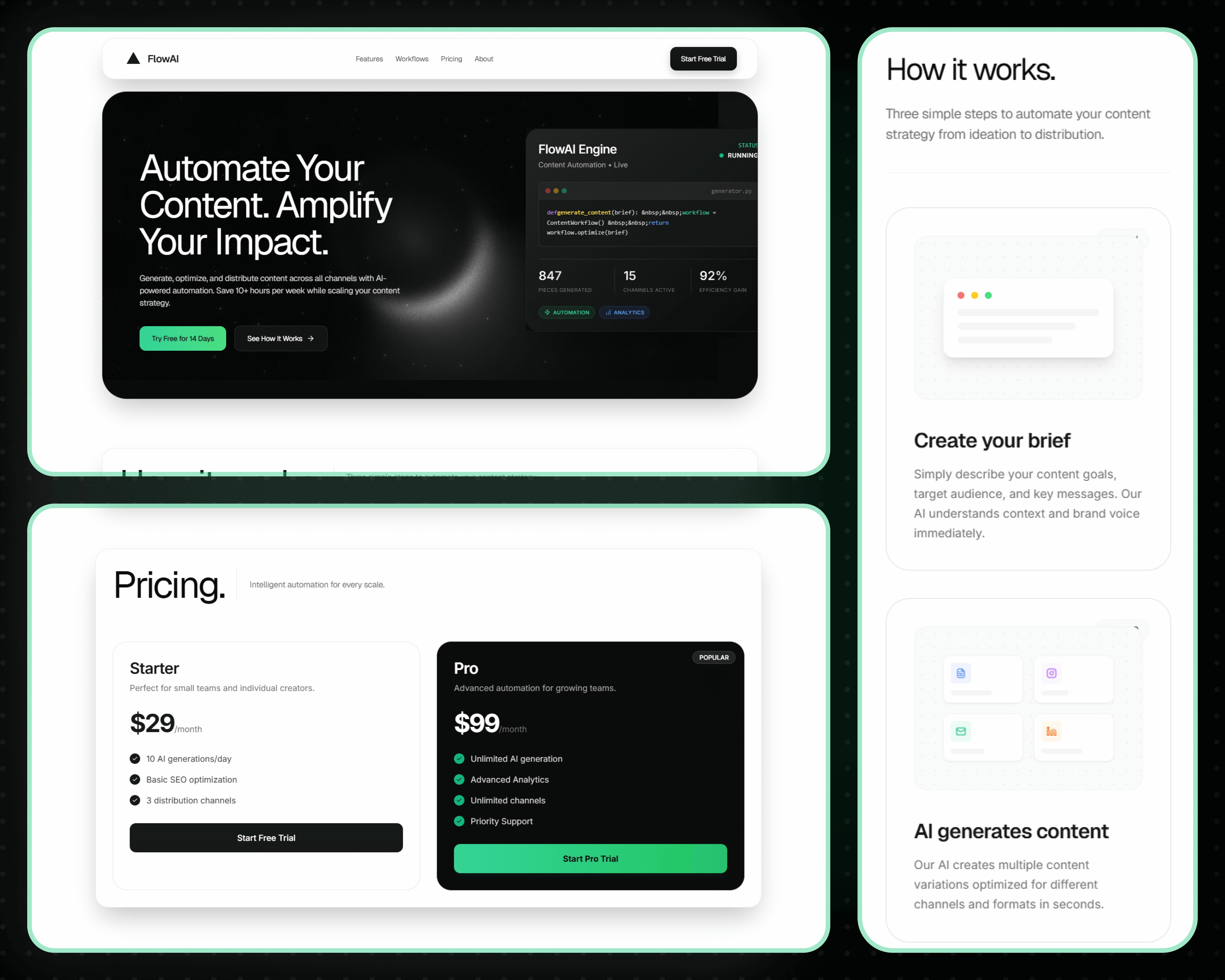 Signature wealth template preview