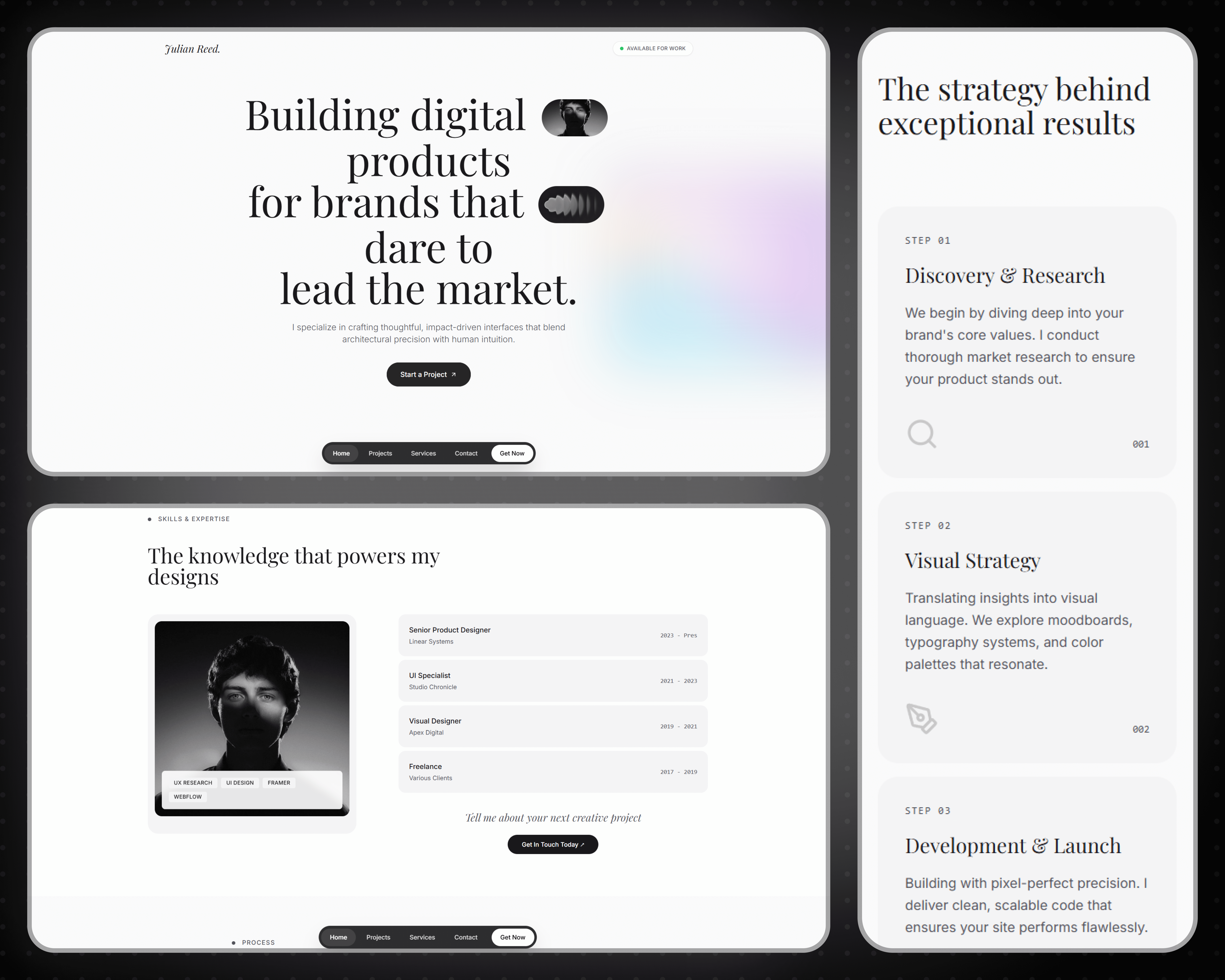 Agency portfolio template preview